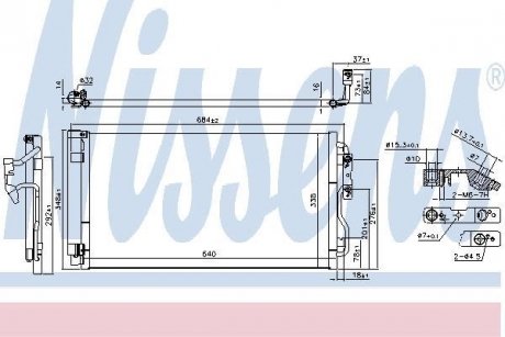 Конденсер кондиціонера NISSENS 940628