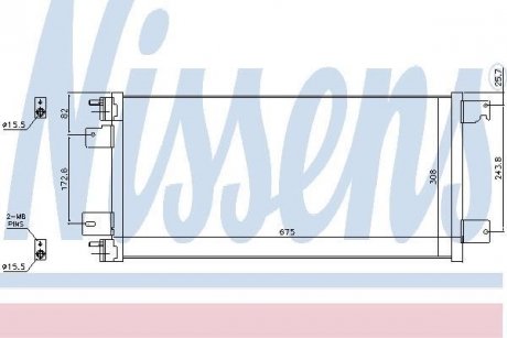 Радіатор кондиціонера NISSENS 940701