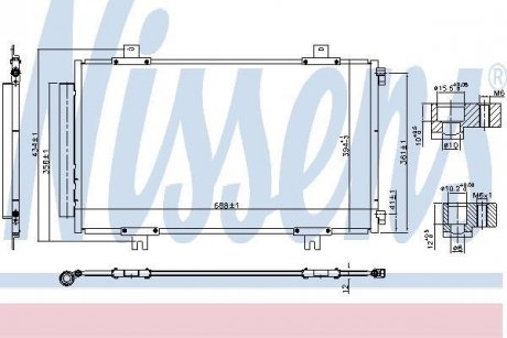 Радiатор кондицiонера NISSENS 940746