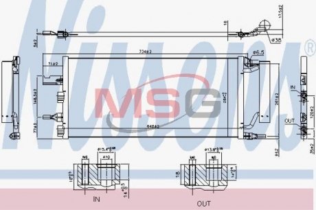 Конденсатор кондиціонера BMW X1 F48 (15-) (вир-во) NISSENS 940759