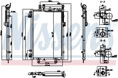 Радіатор кондиціонера First Fit NISSENS 940833 (фото 1)