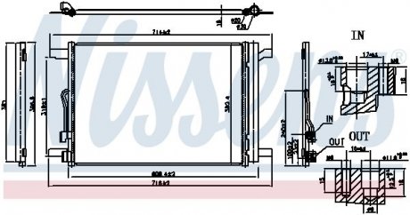 Радіатор кондиціонера First Fit NISSENS 940834