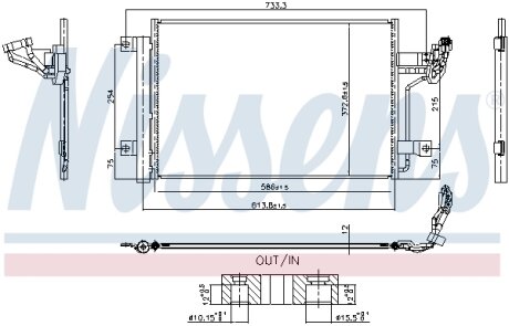 Радіатор кондиціонера First Fit NISSENS 940984
