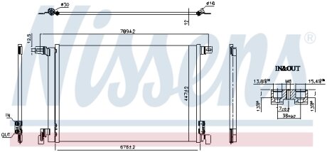 Конденсер кондиціонера NISSENS 941266