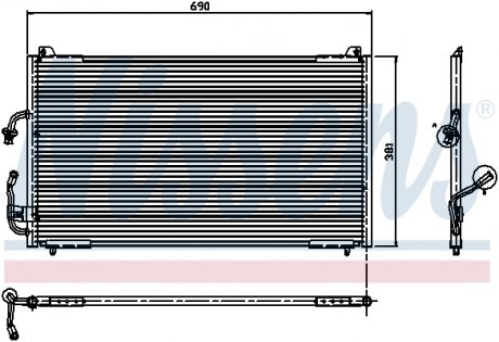 Конденсер кондиционера NISSENS 94224