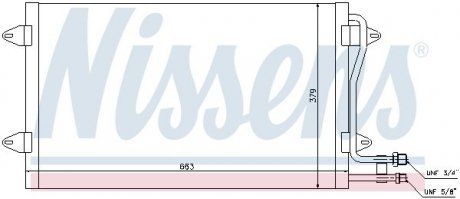 Радиатор кондиционера NISSENS 94258