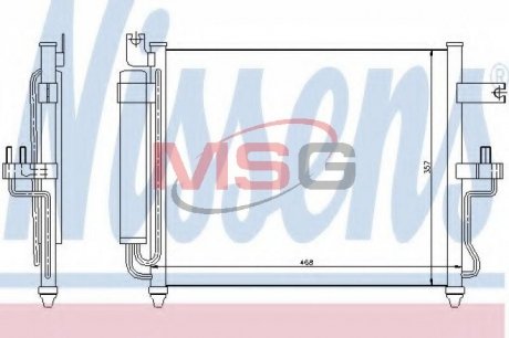 Конденсер кондиционера NISSENS 94452