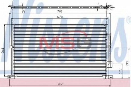 Конденсер кондиционера NISSENS 94585