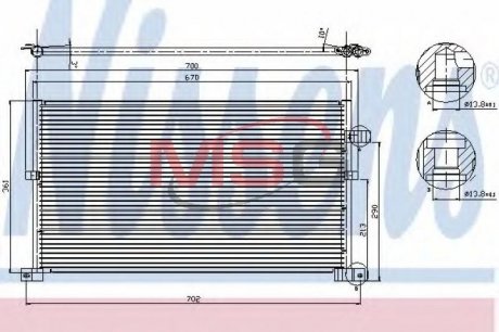 Конденсер кондиціонера NISSENS 94586