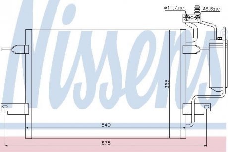 Конденсатор без хладогену NISSENS 94624