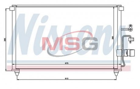 Радиатор кондиционера NISSENS 94639