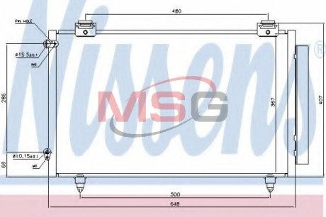 Радиатор кондиционера NISSENS 94719