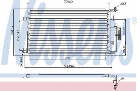 Конденсер кондиціонера NISSENS 94846