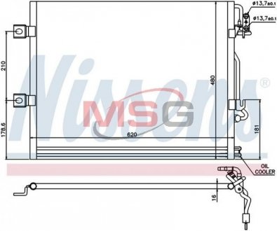 Радиатор кондиционера NISSENS 94858