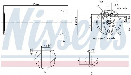 Осушитель кондиционера NISSENS 95063