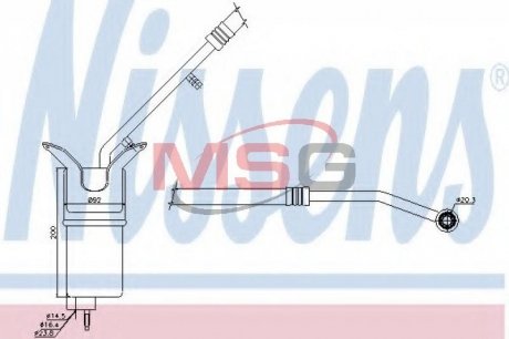 Осушитель кондиционера NISSENS 95330