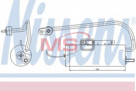 Осушитель кондиционера Opel Vectra C 02- NISSENS 95339