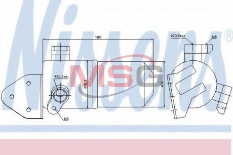 Осушитель кондиционера NISSENS 95433 (фото 1)