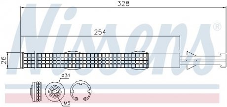 Осушувач кондиціонера NISSENS 95526