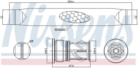 Осушитель кондиционера NISSENS 95566