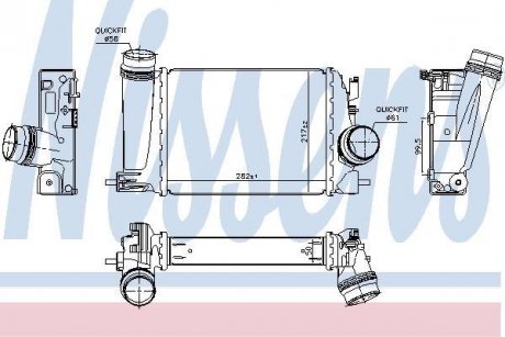 Радиатор наддува NISSENS 961118