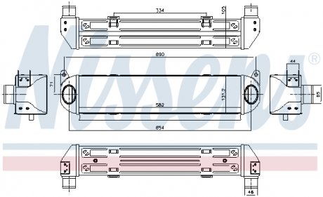 Радіатор наддуву NISSENS 96243