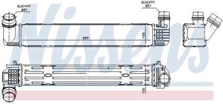 Радіатор наддуву NISSENS 96543