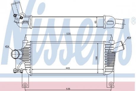 Радіатор наддуву NISSENS 96622