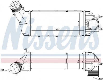 Радиатор наддува NISSENS 96720