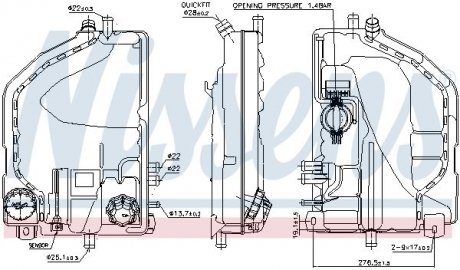 Розширювальний бачок NISSENS 996022