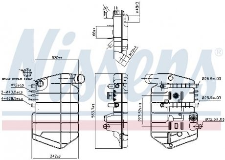 Компенсаційний бак, охолоджуюча рідина NISSENS 996032