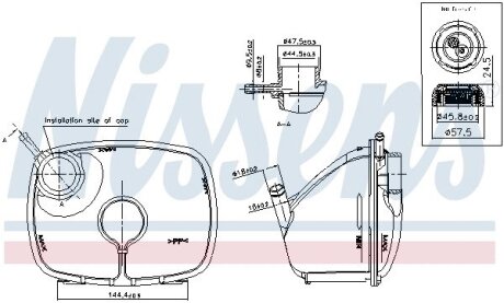 Расширительный бачок NISSENS 996370