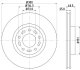 Диск тормозной передний Mazda 3, 5 1.8, 2.0, 2.2 (05-) Nisshinbo ND5002K (фото 1)