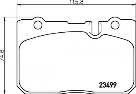 Колодки гальмівні дискові передні Lexus LS 400 (94-97) Nisshinbo NP1063