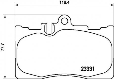 Колодки гальмівні дискові передні Lexus RX 300, 350 (00-06) Nisshinbo NP1079