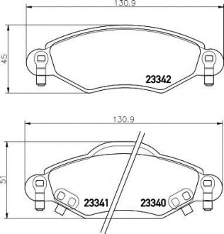 Колодки тормозные дисковые передние Toyota Yaris 1.0, 1.3, 1.5 (01-05) Nisshinbo NP1130