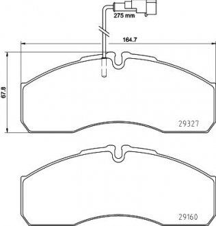 Колодки тормозные дисковые Nissan Cabstar (06-13) Nisshinbo NP2092SC (фото 1)