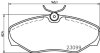 Колодки тормозные дисковые Nissan Primastar (02-),Renault Trafic II (01-) Nisshinbo NP2098 (фото 1)