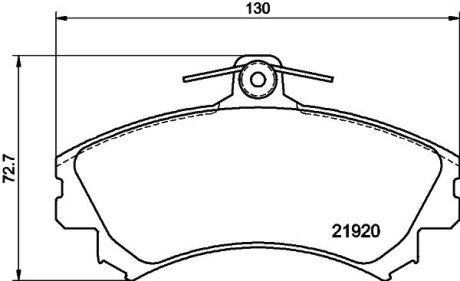 Колодки тормозные дисковые передние Mitsubishi Colt 1.1, 1.3, 1.5 (04-12)/Smart 1.1 1.3, 1.5 (04-06) Nisshinbo NP3029