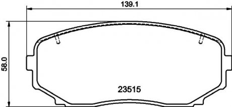 Колодки тормозные дисковые передние Mitsubishi Pajero Sport III KS_ (15-) Nisshinbo NP3037SC