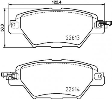 Колодки гальмівні дискові задні Mazda CX-9 (16-) Nisshinbo NP5070