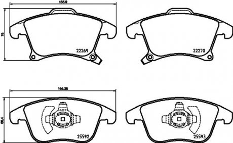 Колодки тормозные дисковые Ford Mondeo V (14-) Nisshinbo NP5079