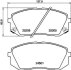 Колодки тормозные дисковые передние Hyundai i40, ix35 1.6, 1.7, 2.0 (11-)/Kia Sportage 2.0, 2.7 (04-) Nisshinbo NP6034 (фото 1)
