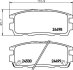 Колодки тормозные дисковые задние Chevrolet Captiva 2.0, 2.2, 2.4 (06-) Nisshinbo NP6074 (фото 1)