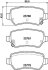 Колодки тормозные дисковые задние Kia CEED (JD) (12-) Nisshinbo NP6153 (фото 1)