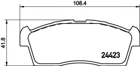 Колодки гальмівні дискові передні Suzuki MR Wagon (01-06) Nisshinbo NP9012