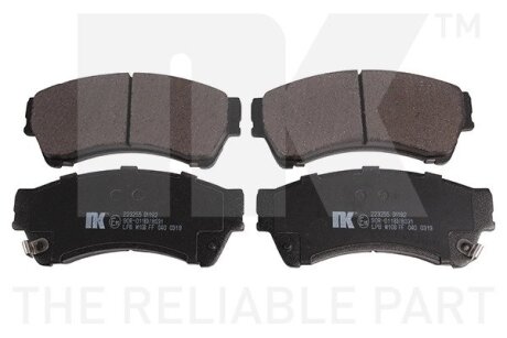Тормозные колодки перед. Mazda 6 1.8, 2.0 MRZ 07- NK 223255
