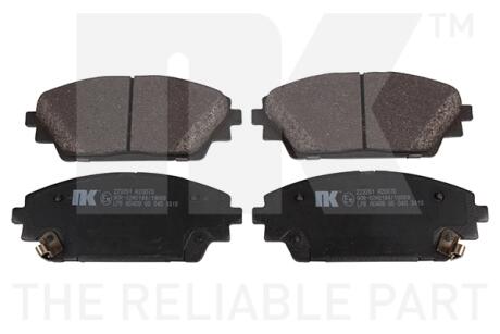 Тормозные колодки дисковые перед. Mazda 3 1.5/2.0/2.2D 09.13- NK 223261