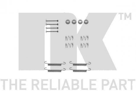 Монтажный к-т колодок ручника NK 7914791
