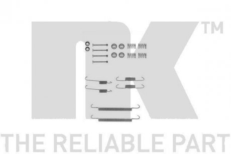 Монтажный к-т колодок барабанных NK 7915707